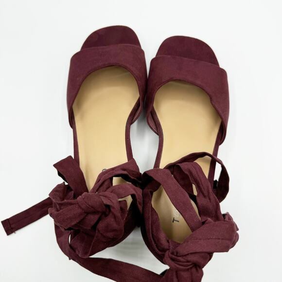 Torrid Strappy Platform Tapered Heeled Sandals Wrap Around Ankles NEW Size 10W - Picture 5 of 8